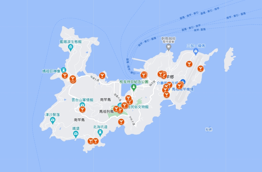 連江縣飲水機位置圖
